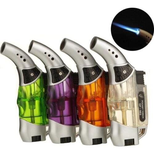 Butane gas Jet Lighter Mini Portable Torch Flame Lighters for Cigars