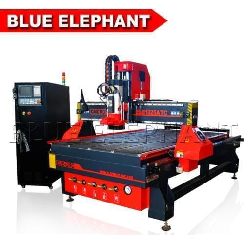 Blue Elephant 3D CNC Router Automatic Tool Change Function, ATC1530 Good Quality CNC Machine with HSD Air Cooling Spindle