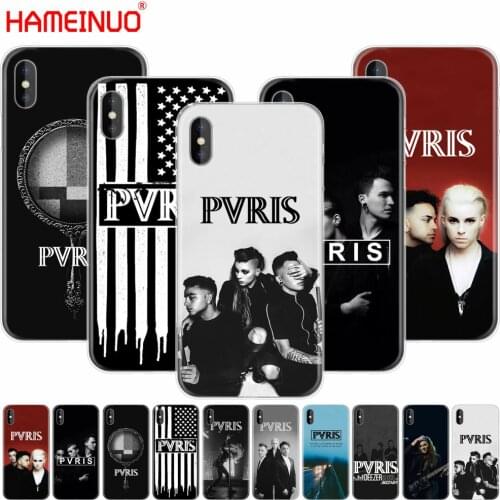 HAMEINUO Pvris Band cell phone Cover case for iphone X 8 7 6 4 4s 5 5s SE 5c 6s plus