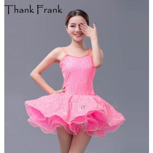 Fashionable Sequin Camisole Ballet Tutu Dress For Girls Adult Dance Costume C437
