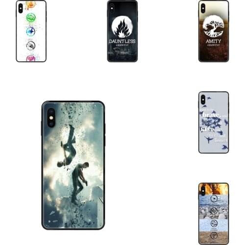 Divergent 5 Symbol Skin Painting Black Soft TPU Cell Phone Case Cover For Samsung Galaxy S20 S10e S10 S9 S8 S7 S6 S5 edge Lite
