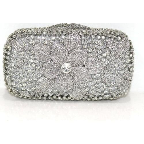 New Women Accessories Beautiful Diamonds Luxury Clutches Bridal Wedding Party Purses Small Chain Shoulder Lady Handbags Purse