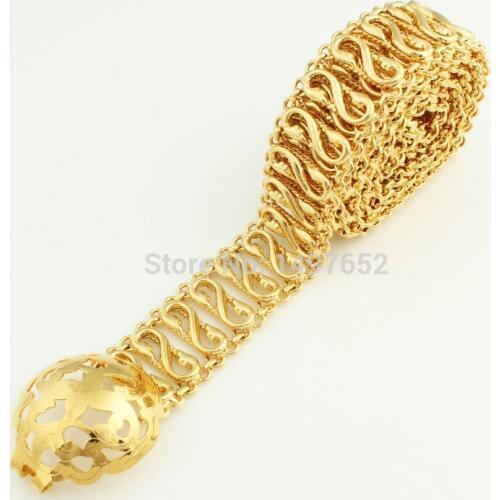 Luxury Wedding Accessories Necklace Gold Color Metal Copper Necklace Brand Bomen Vintage for Women Jewelry