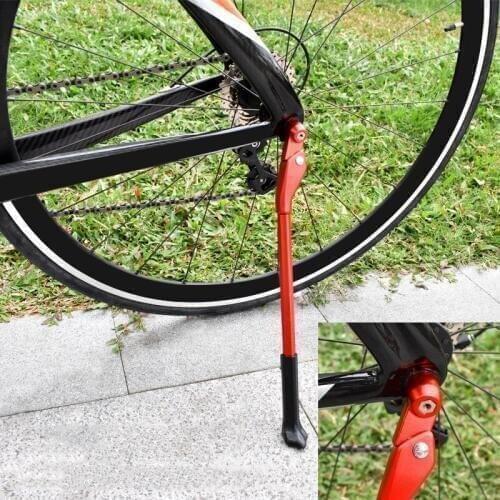 Adjustable Road Bicycle Aluminum Alloy Kickstand Parking Rack Bike Support Side Kick Stand Universal Easy Fitting Cycling Parts