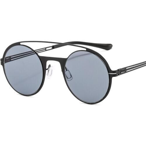 Metal Round Men Sunglasses Vintage Luxury Ladies Oversize Sun Glasses for Women Goggle Eyewear Gafas De Sol Hombres Oculos 2020