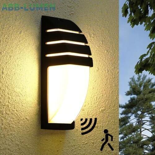 LED outdoor wall light waterproof Radar Motion Sensor led light outdoor wall lamp porch light exterior light outdoor lighting