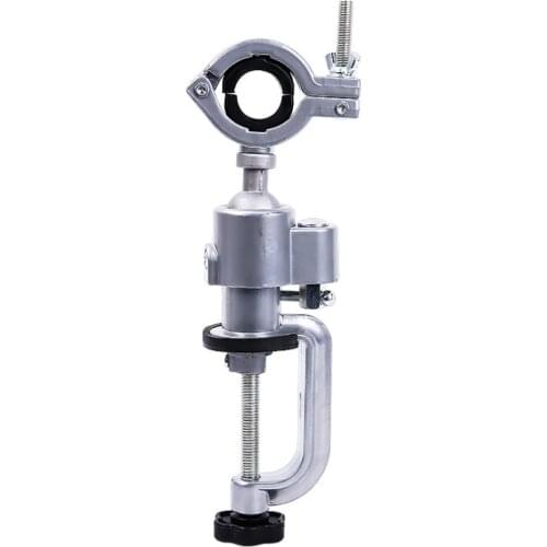 10Set 360 Degree Rotating Table Vise Multifunctional Aluminium Alloy Swivel Bench Vise Clamp Electric Drill Stand Rotating Tools