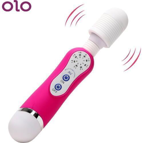 OLO 16 Speed Vibrator Vibrating AV stick Wand Clitoris Stimulator G-Spot Massager Sex toys for Woman Masturbation Adult Product