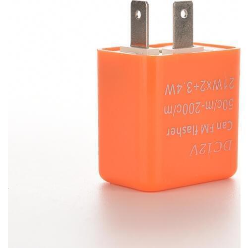 1PC 2 Pins 50C/m-200C/m 12V Flash Speed Adjustable Motorcycle Turn Light Signal Indicator Resistor Motor LED Flasher Relay Fix