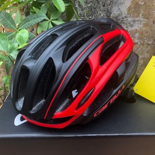 2021 CAIRBULL Sport Bicycle Helmet With Tail Light Road MTB Bike Ultralight Riding Helmets In-mold Cycling Safety Cap Men Women