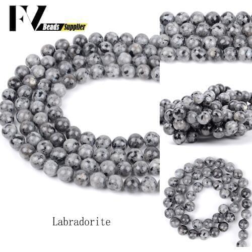 4mm-12mm Natural Minerals Stones Labradorite Round Gem Beads For Diy Jewelry Making Bracelets Needlework Accessories Wholesale