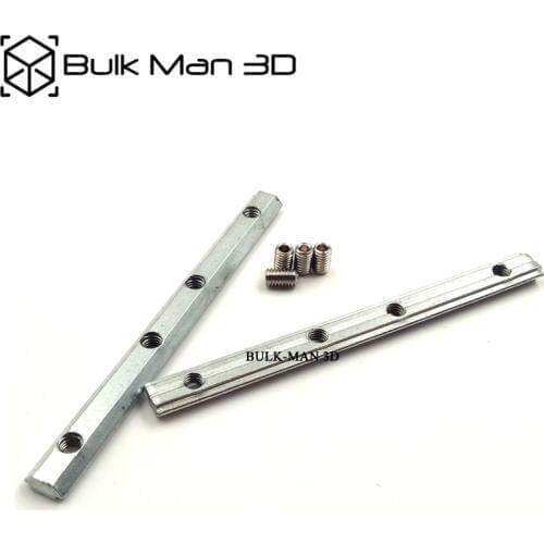 5pcs/Lot Zinc-Plated steel Straight Line Connector Joint Aluminium Profile for 20 Series V Slot 6mm Fastener Connect Parts