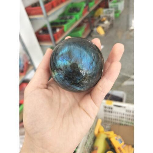 5cm wholesale Natural labradorite crystal ball beautiful light quartz crystal ball healing as gift