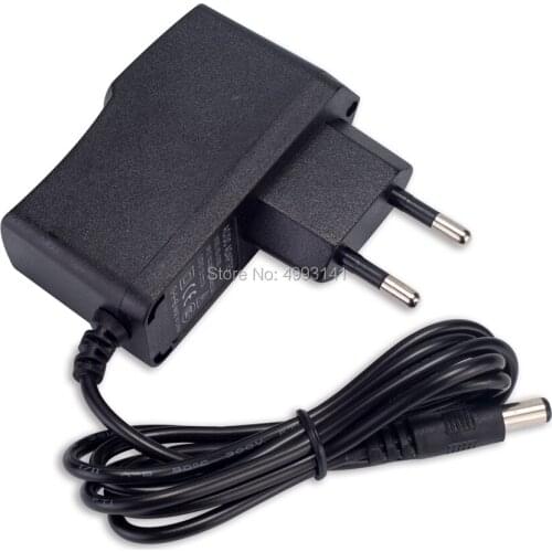50PCS High Quality AC100V-240V Converter DC 5V 1A 1000mA EU Plug Power Adapter Supply Tablet Charger Reverse Polarity Negative