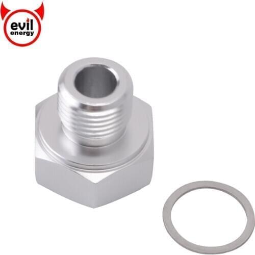 Evil energy LS Oil Pressure Sensor Adapter M16X1/8 NPT Turbo Feed Port Gauge Adapter