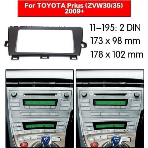 Car Radio frame Audio Fascia For TOYOTA Prius (ZVW30/35) 2009+ Car Stereo Radio Fascia Panel Installation Adapter