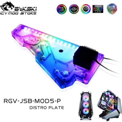 Bykski Waterway Board Reservoir Liquidcooling System Water Tank Acrylic Tranperant for JONSBO MOD-5 RGV-JSB-MOD5-P