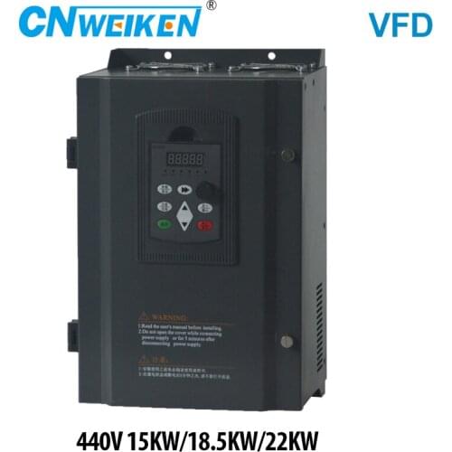 Frequency Converter For Motor 440V 15KW/18.5KW/22KW 3 Phase Input And Three Output 50hz/60hz AC Drive VFD Frequency Inverter