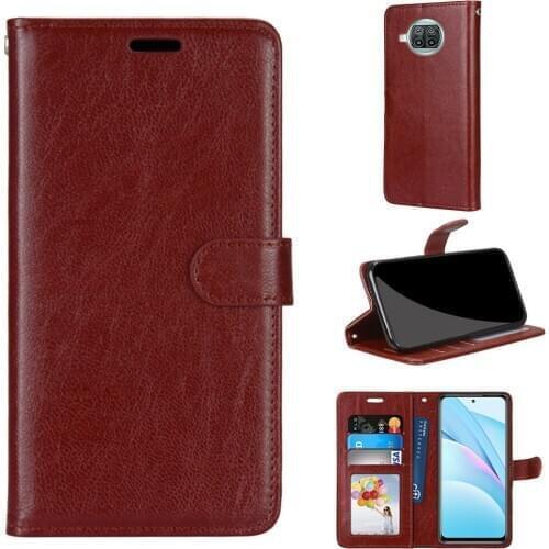 Phone Cases For Xiaomi 10T CC9 Pro CC9E 9SE 8 10 10T Lite Luxury Flip Solid color Leather Card slot Wallet Book Style Cover Etui