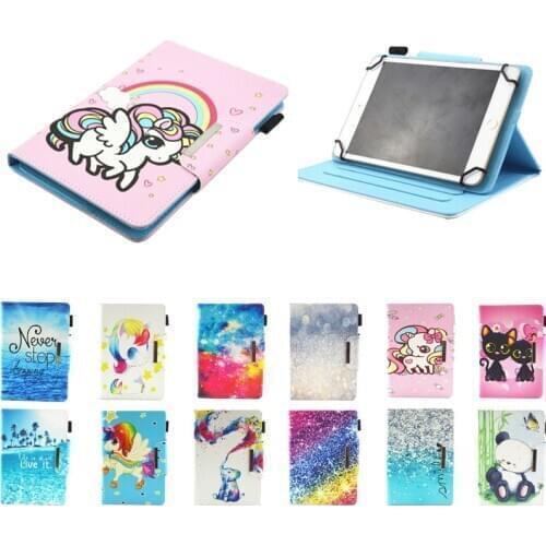 PU Leather Cartoon Print Case Universal Cover for 6 Inch EBook Sony Reader PRS-T3/T2/T1/650/600 EReader 6'' EBook Sleeve Cases