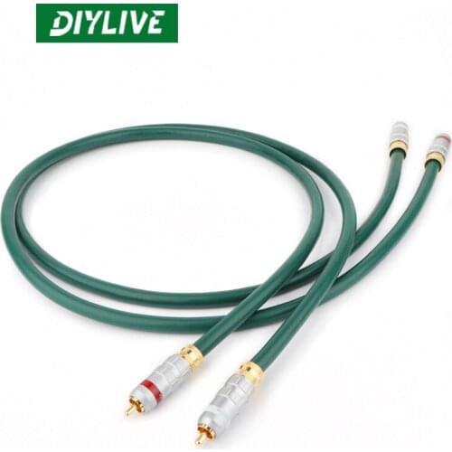 DIYLIVE Hi-Fi Japan Furutech FA-220 OCC Single Crystal Copper Fired Signal Wire Audio Wire Encryption Shielding Gold-plated plug