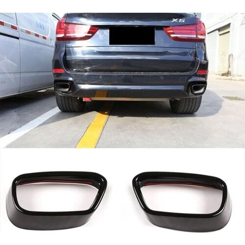 For BMW- X5 F15 2014-2018,X6 F16 2015-2019,Stainless Steel Tail Throat Car Exhaust Pipe Cover (for M Sports Version)