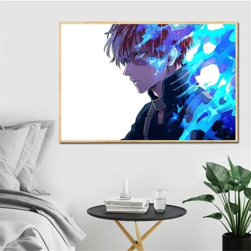 Home Decor Print 1 Piece Animation My Hero Academia Poster Picture Wall Artwork Modular Canvas Painting For Living Room Framed