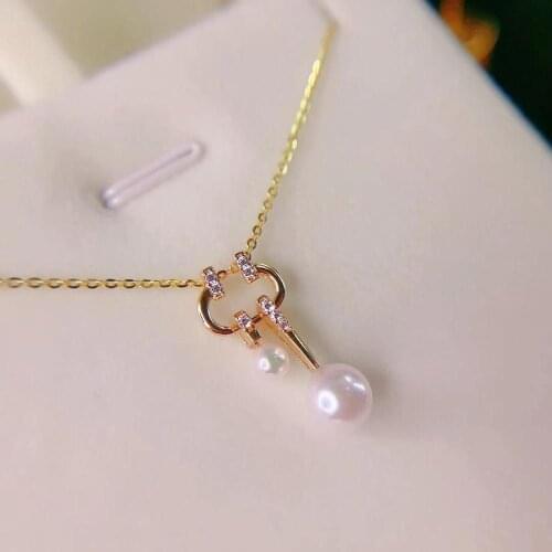 Two Pearl 925 Sterling Silver Pendant Base Settings Mountings Findings Parts for Pearl Beads Crystal Jade Agate 5pcs/lot