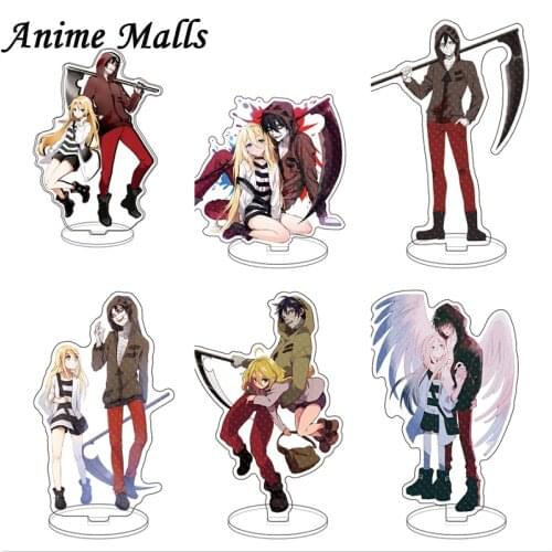 15CM Angels of Death Anime Figure Acrylic Stand Model Toys Ray&Zack Action Figures Decoration