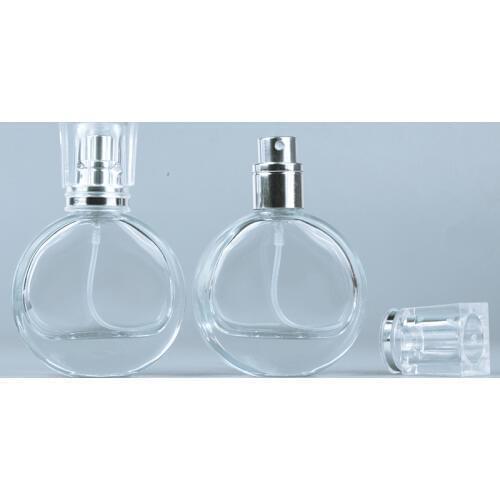 1pc 25ml Portable Glass Perfume Spray Bottle Refillable Perfume Atomizer Scent Pump Bottles Empty Cosmetics Container Spray Head