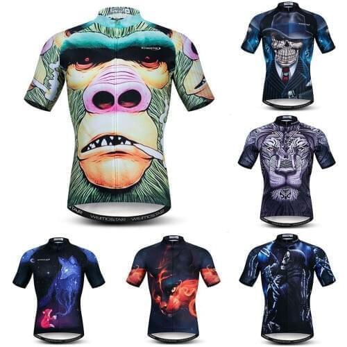 Cycling Jersey Men Mountain Summer Short Sleeve Bike Jersey Shirts Tops Quick Dry Bike Mtb Road Breathable Bicycle Clothing