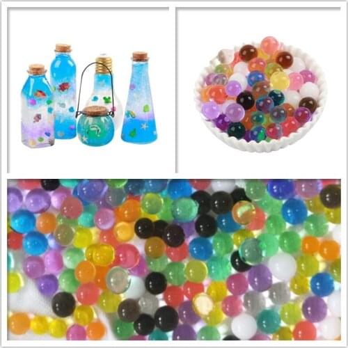 200 PCS Crystal Soil Mud Hydrogel Gel Kids Children Toy Water Beads Growing Up Water Balls Wedding Home Potted Decor