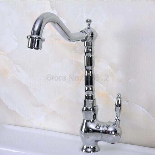 Deck Mount Chrome Bathroom Basin Faucet Shower Bath Faucets Vanity Vessel Sinks Mixer Tap Cold And Hot Water Tap tnf933