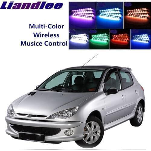 LiandLee For Peugeot 206 Naza 206 1998~2012 Car Interior UnderDash FootWell Seat Accent Music Rhythm Ambient Light