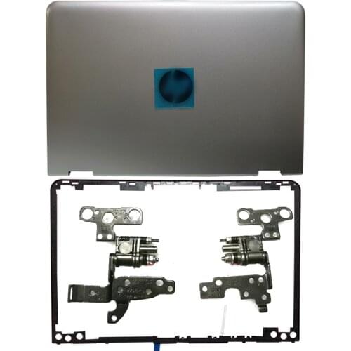 NEW Laptop Case LCD Back Cover/Front Bezel/Hinges For HP Pavilion x360 13-U M3-U 13-U013TU TPN-W118 Series 856003-001 Silver