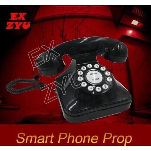 EXZYU smart phone prop real life escape room dial correct number to unlock with horror music takagism game prop