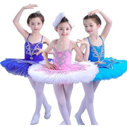 Romantic ballet Childrens Swan Lake Ballet Costume Ballerina Dress Kids Short Feminino Ballet Tutu Skirt Dance Dress For Girls