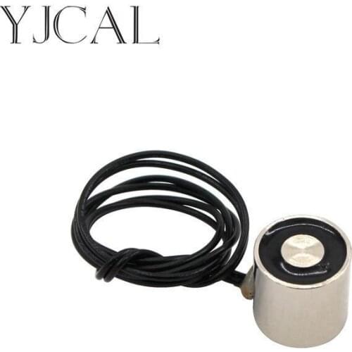 YJ- 16/25 DC 12V 24V Circular Micro Holding Electric Magnet Lifting 2KG Solenoid Sucker Electromagnet