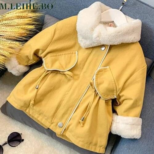 Children Clothing Girls Jackets Winter Clothes Long Coat Plus Velvet Baby Girl Boy Kids Jacket Parka Outerwear Coats