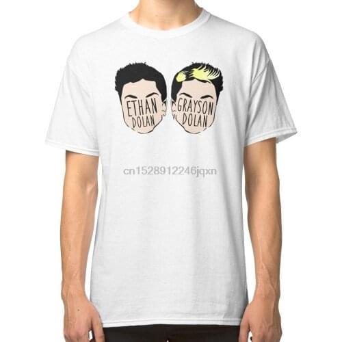 Print Casual T Shirt Brand MenS Short Sleeve Top O-Neck Dolan Twins (Ethan Dolan Grayson Dolan) T Shirt