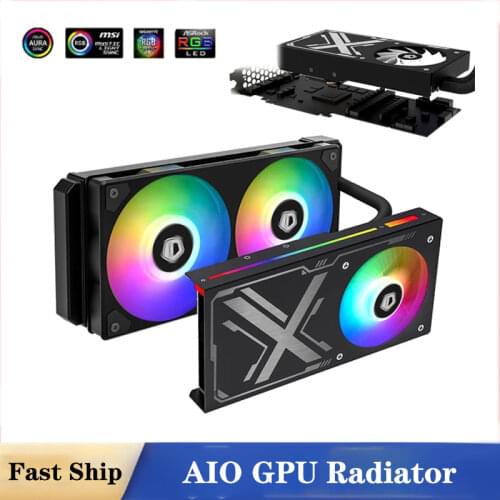 MOD GPU AIO Water Cooler For RTX20/GTX7,9,10,16/RTX5700/RX580/RX590/VEGA56/64 All In One Graphic Cards Radiator Heat SInk ARGB