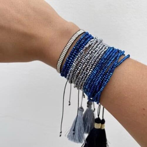 BLUESTAR 2021 MIYUKI Bracelets Women Bracelets Fashion Crystal Pulseras Mujer Moda Handmade Woven Armband