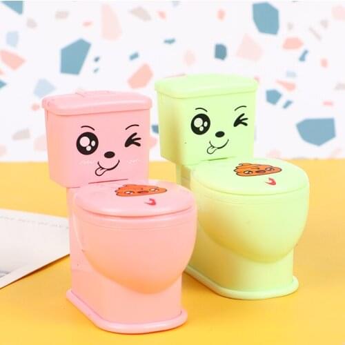 1 Pc Novel interesting poop spray prank toy sprinkler toilet simulation toilet toy
