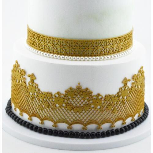 1PCS Silicone Lace Molds Fondant Cake Decorating Tools Lace Decoration Mat Flower Pattern Molds Sugar Craft Tools