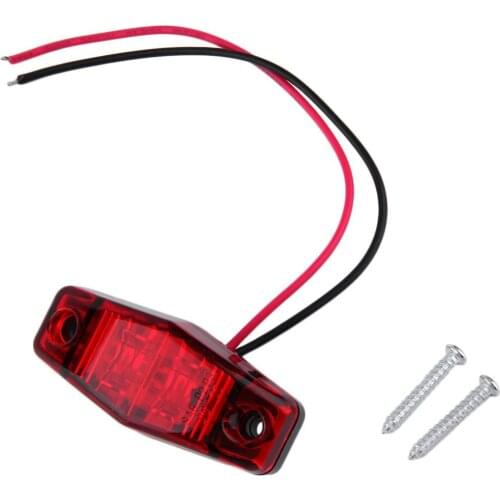 1 pc LED Trailer Truck 2 Diode 1x2.5 Surface Clearance Side Marker Light Submersible Width lamp Clearance Lamp Car Styling