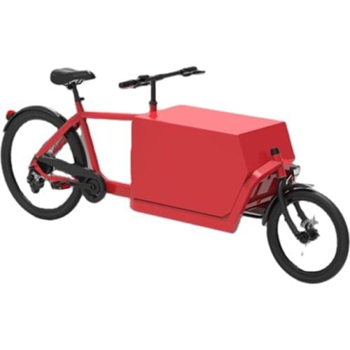 2 Wheel 7 Speed Pedal Push Bicycle Electric Dutch Cargo Bike Front Loading Sport Style Bicycle Food Vending Cart For Adult
