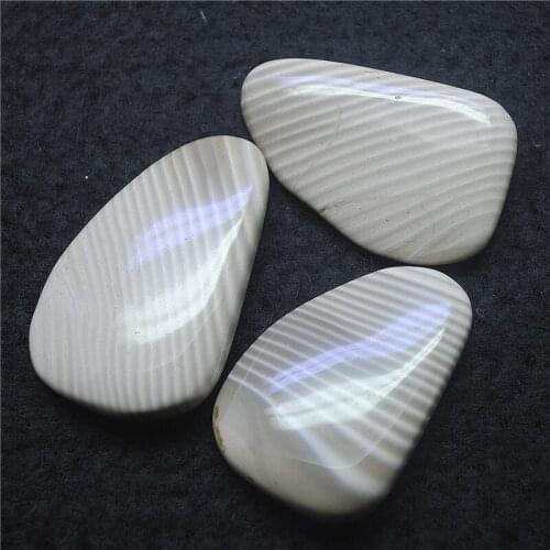 3PCS Nature Import Ocean Jasper Stone Loose Beads No Hole 50x30MM Unique Items Good Quality Hot Sells Best Choice