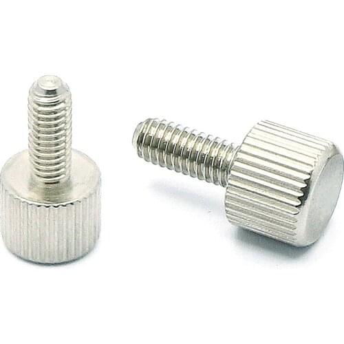 5/10PCS M3 M4 304 Stainless Steel Knurled Thumb Screw Toolless Adjustment Screw