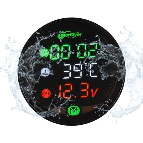 KOSO Water Temperature Adapter Sensor Hour Counter Meter Volt Gauge For NMAX PCX XMAX 125 250 Motorcycle Electronics Accessories