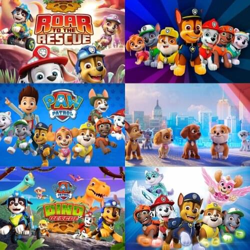 DIY 5D Diamond Painting Disney Movie Dog Patrol Group Animal Patrol Cross Stitch Kits Embroidery Diamond Mosaic Home Decor Gift